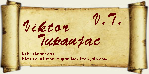 Viktor Tupanjac vizit kartica